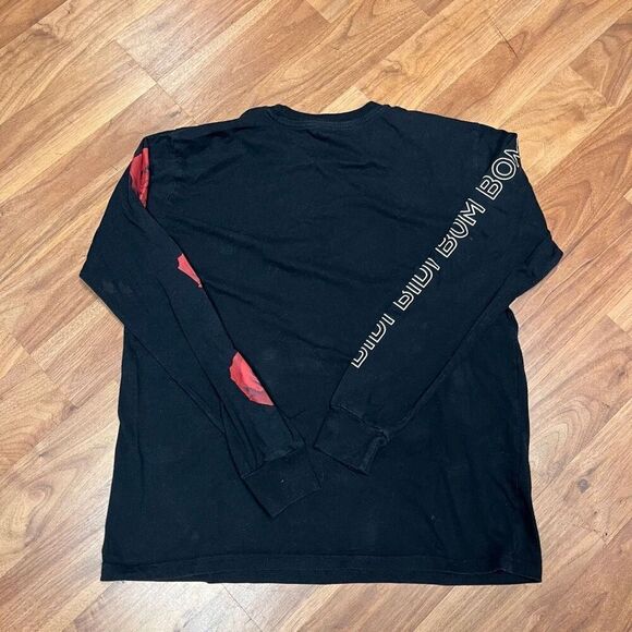 Gildan Womens Black Long Sleeve Official Selena Merch Roses T-Shirt Small - Picture 6 of 7